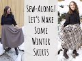 Sew-along! || Making some cozy winter skirts
