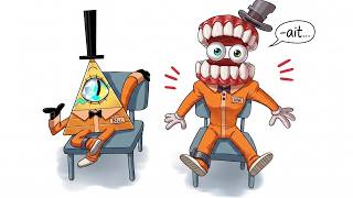 Bill Cipher Watches Caine Cry At A Puppet Show The Amazing Digital Circus Comic Dub