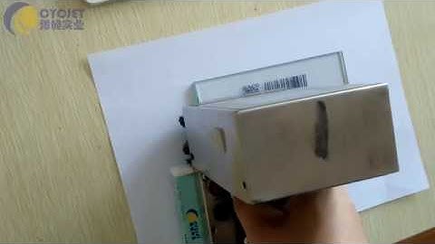 Solution of Printing QR code and Datamatrix code on Glass by handheld inkjet printer