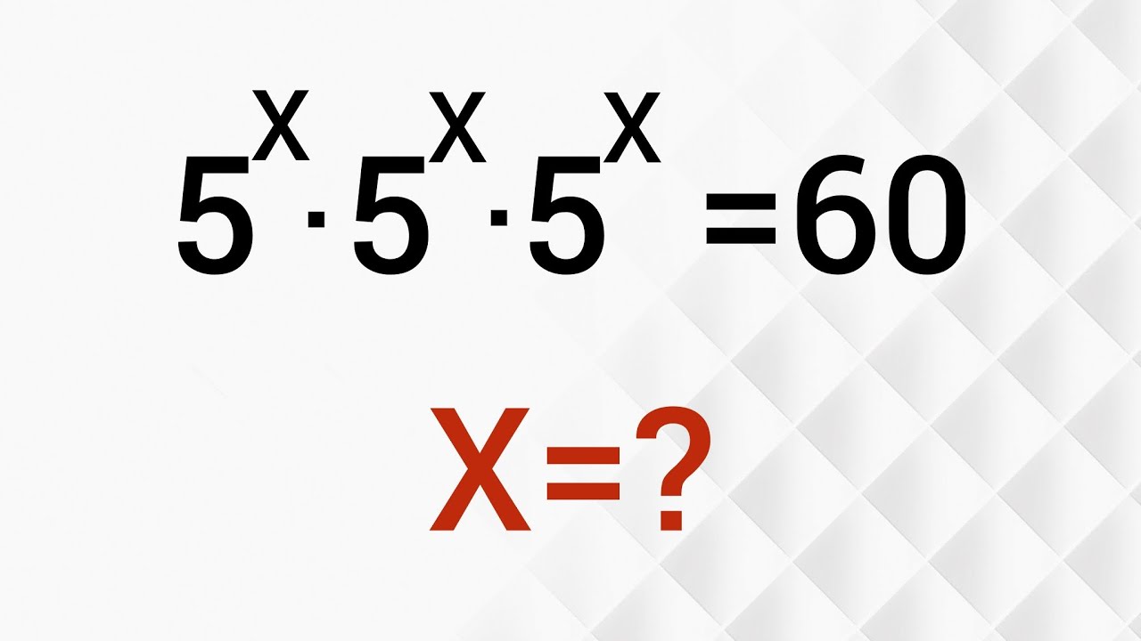 Canada l can you solve this exponential equation? l Nice Olympiad Math ...