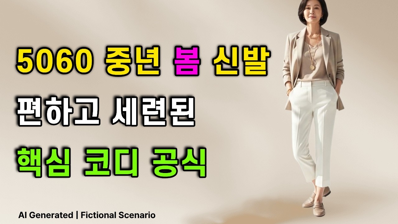 50대 60대, 봄 신발 여기서 많이 실수합니다. ‘신발’부터 점검!. 중년 여성에게 더 편하고 세련된 봄 신발 선택 기준 정리 |봄코디|중년신발|세련된룩