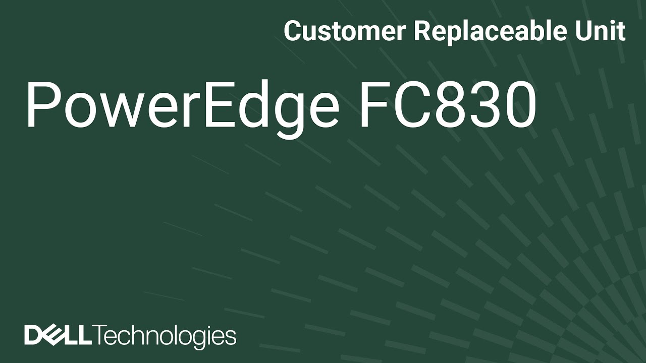 Dell PowerEdge: FC830 Remove Install Expander Card