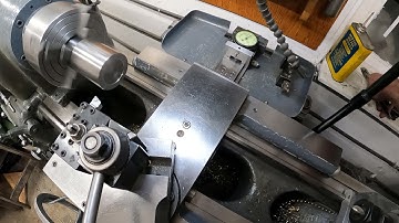 Monarch 10ee Lathe Testing the metal with a first cut