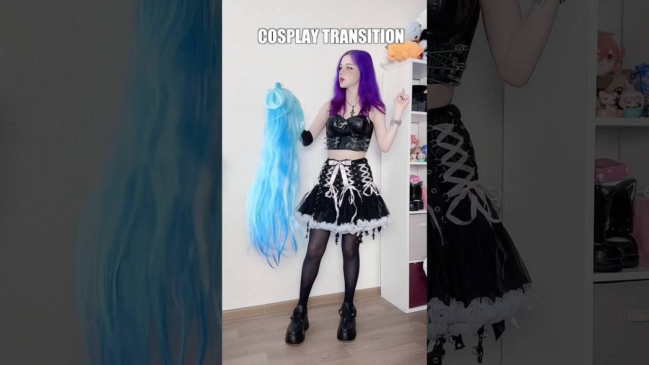 Guess the character 💙 #cosplay #cosplayer #anime #cosplaygirl #cosplaytransformation #konosuba