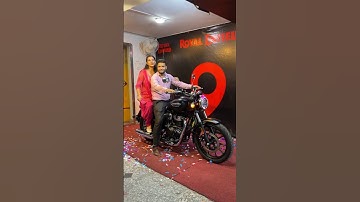Meteor 350 Black Horse | Royal Enfield | First RE Bike Delivery 2024 | Dolly Sahil Vlogs #meteor350