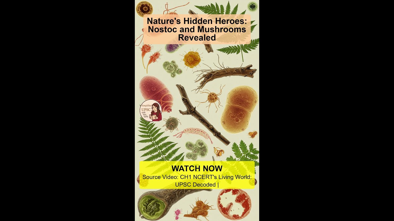 Nature's Hidden Heroes: Nostoc and Mushrooms Revealed 