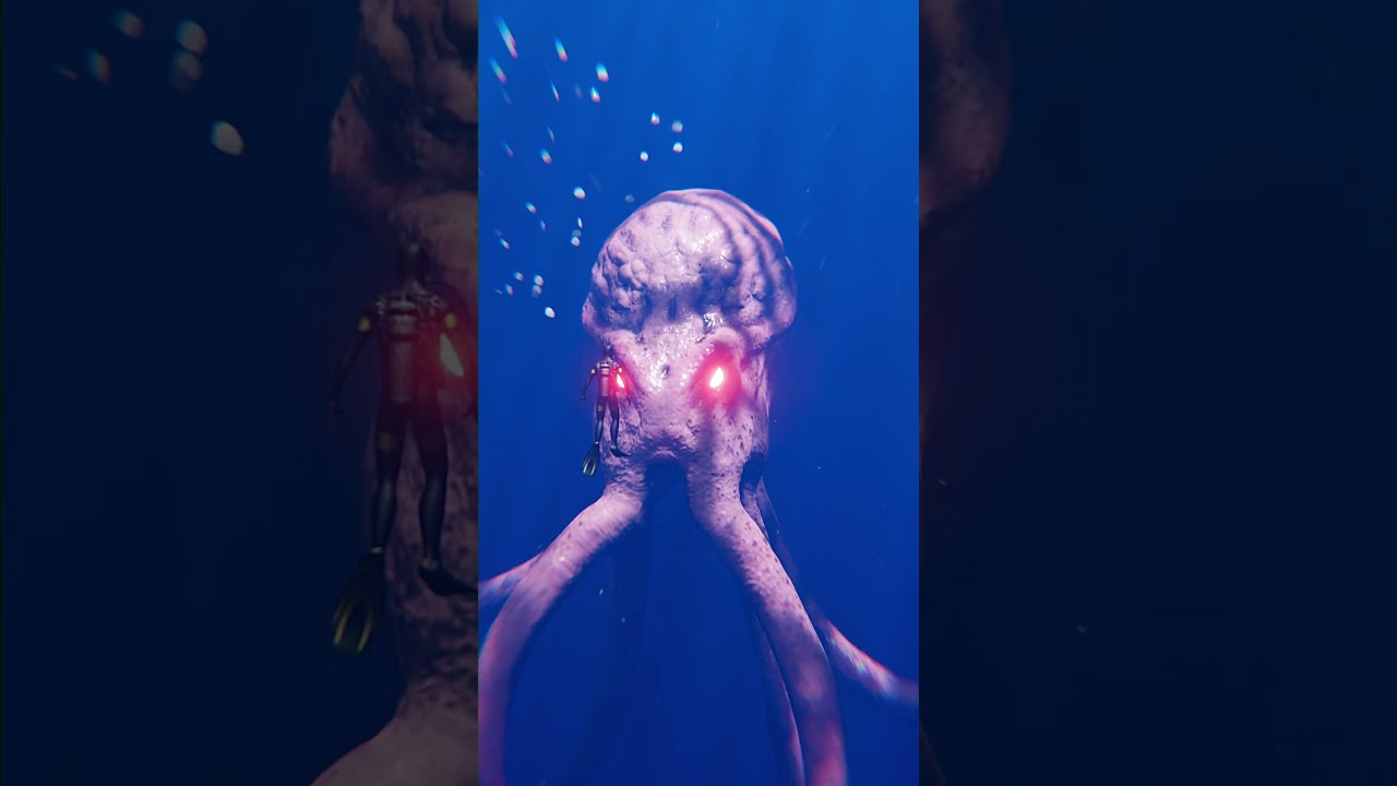 Fight For Food : Giant octopus | Kraken | Zeenchu #shorts #kraken #deepsea