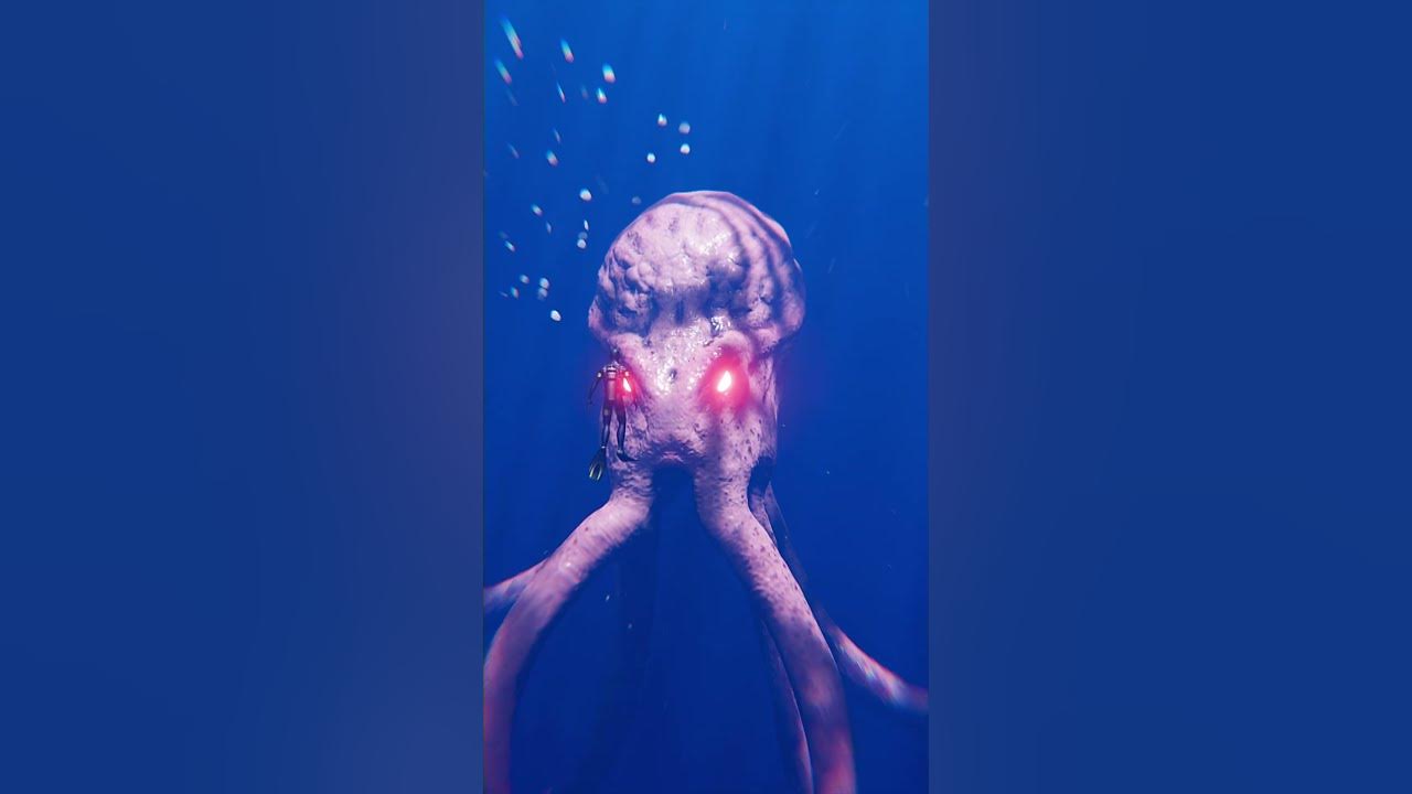 Fight For Food : Giant octopus | Kraken | Zeenchu #shorts #kraken #deepsea