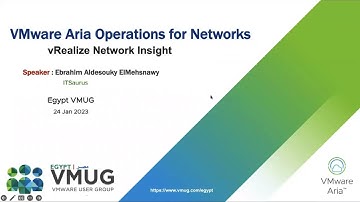 Egypt VMUG | VMware Aria Operations for Networks (vRNi) First Look | By Ebrahim Aldeouky