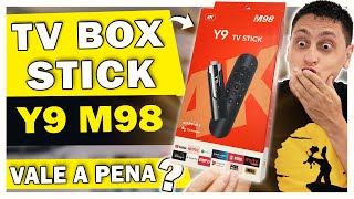 Tv Box Stick Y9 M98 é boa? Unboxing e Review
