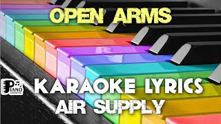 OPEN ARMS AIR SUPPLY KARAOKE LYRICS VERSION PSR