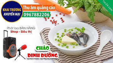 Thu âm quảng cáo khai trương cửa hàng Suka cháo dinh dưỡng MC nữ TVC24