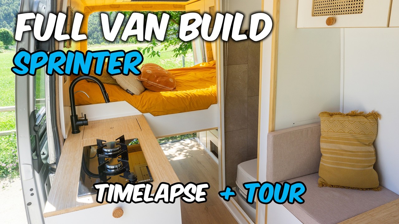 FULL VAN BUILD Timelapse | Off grid Sprinter campervan