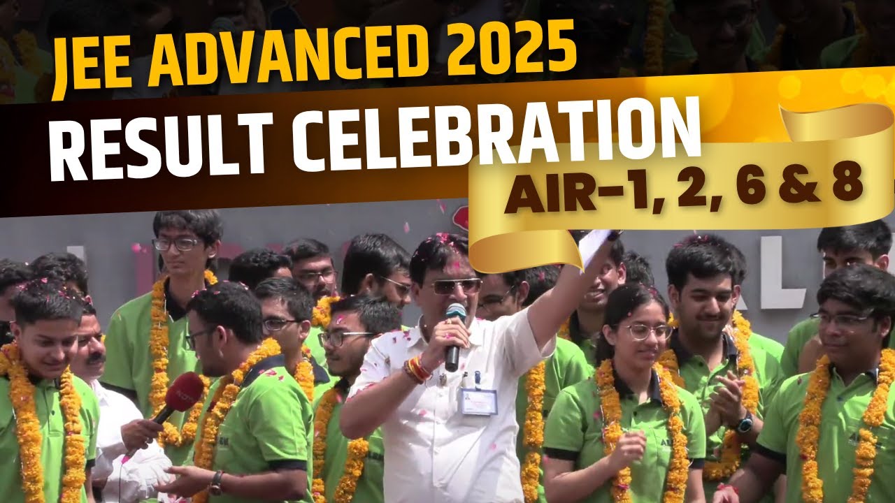 JEE Advanced 2025 Result Celebration🎉 | AIR-1 Rajit Gupta & AIR-2 ...