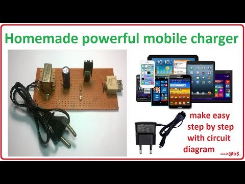 How to make mobile charger at home - homemade cell phone charger