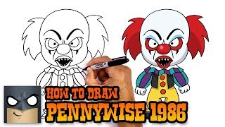 how to draw pennywise 1986 it