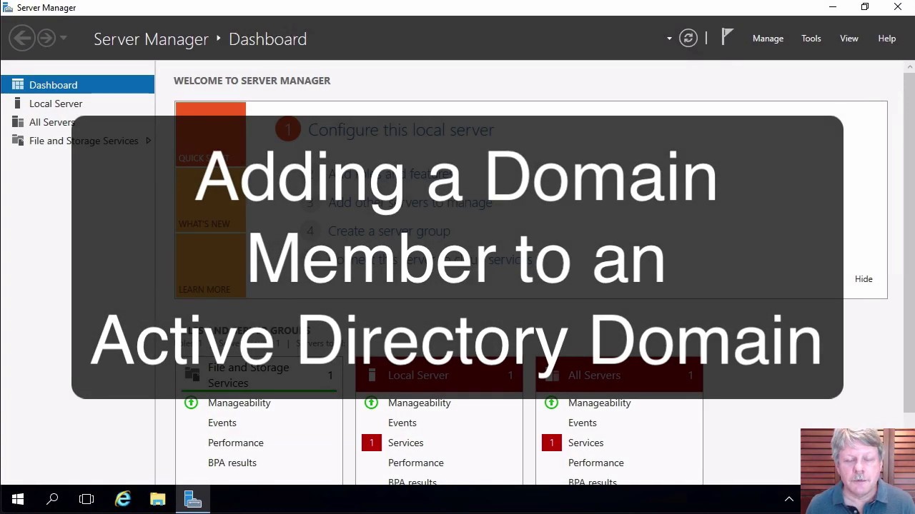 Adding An Active Directory Domain Member