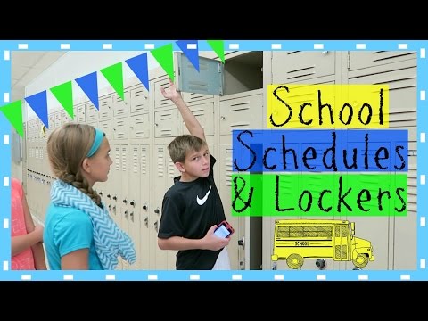 SCHOOL SCHEDULES AND LOCKERS