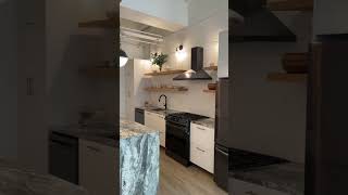 Our loft in Chicago! Kitchen before and after renovation!