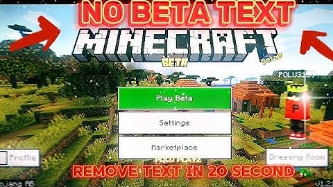 Goodbye Beta Text! How to FINALLY Remove it in MCPE (2025) ❤