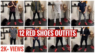 12 ways to style RED SHOES (Part 2) | Red Sneaker Outfits | Denim&Dior | Fashion & Lifestyle