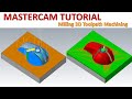 Mastercam tutorial 133  milling 3d basic beginnners toolpath machining