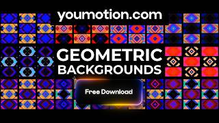 Geometric Backgrounds - 10 Free Abstract Shape Loops (Ae, Pr, Dr, FCPX)