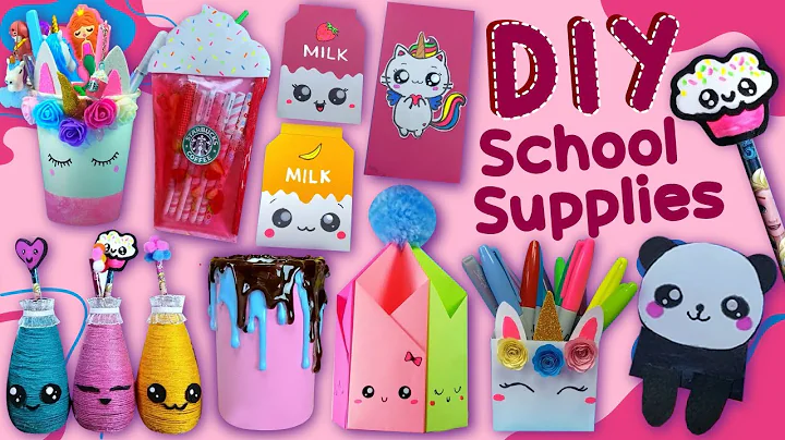 20 DIY School Supplies - BACK TO SCHOOL HACKS - Cute, Fun and Useful School Materials