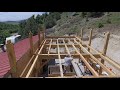 Timber Framed Barn Installing Floor Joists