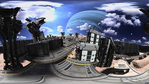 [Tellusim Engine SDK] Sci-Fi Industrial Base 360 Panorama