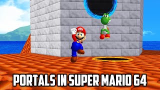 ⭐ Super Mario 64 PC Port - Mods - MariO (Portals in Super Mario 64) - 4K 60FPS