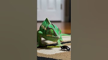 “You’ve Never Seen a Chameleon’s Tongue Hunt Like This! Watch Till the End!”