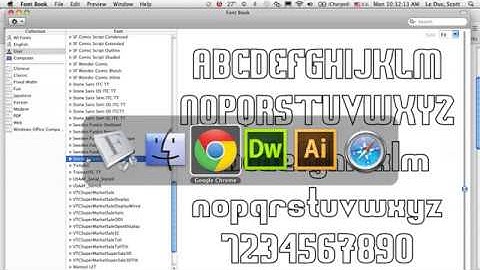 Font Download and Install for Mac and Font Book