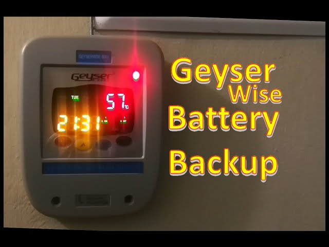 How to prevent a GeyserWise losing its settings - YouTube