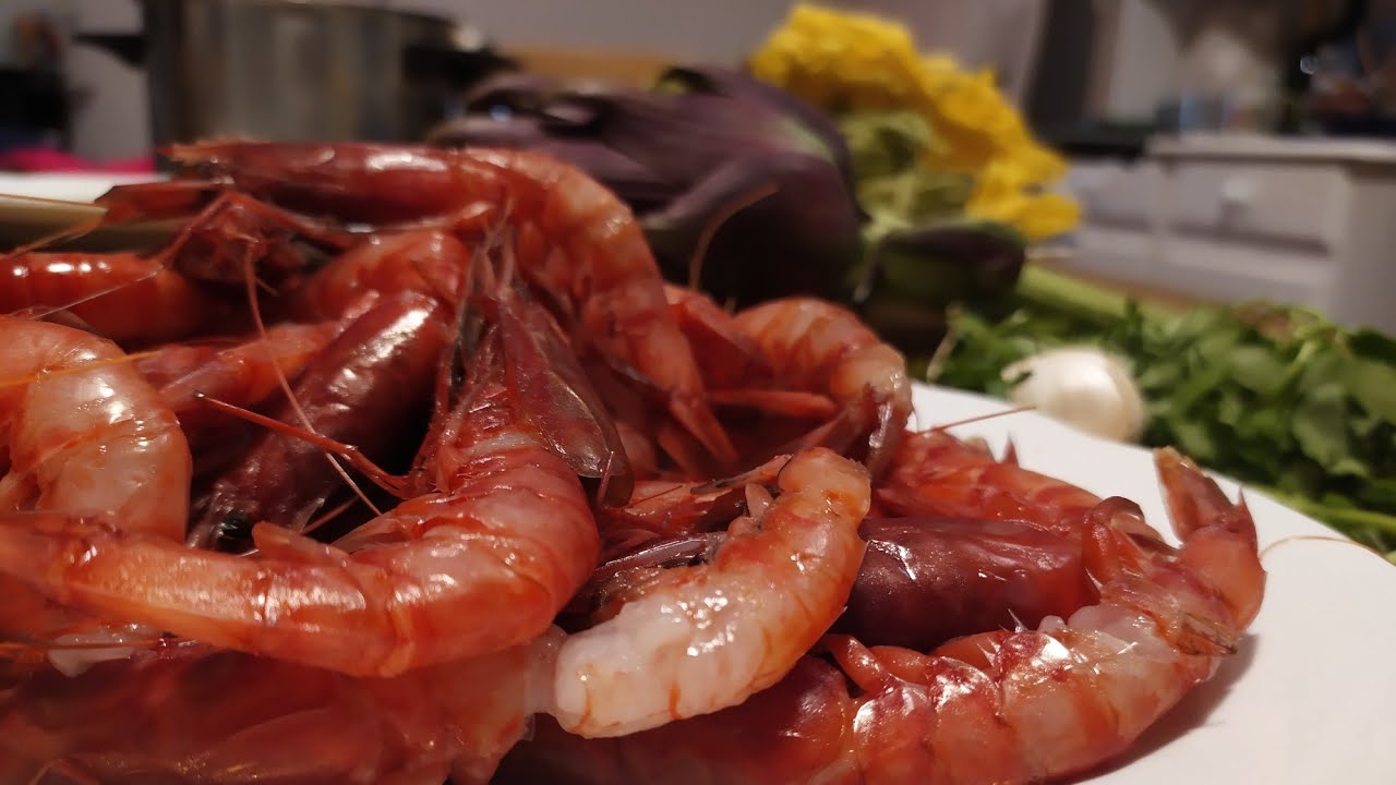 TAGLIATELLE GAMBERI E CARCIOFI