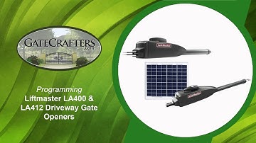 How To Program LiftMaster LA400 & LA412 Driveway Gate Openers