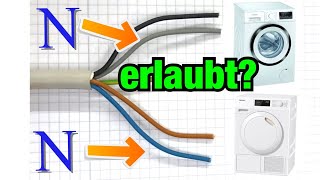 Zwei Neutralleiter in einer 5-adrigen Leitung erlaubt ?!? Proofwood