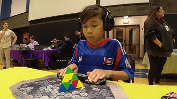 Pyraminx Average: 5.25 (Sub 5 FAIL😭)