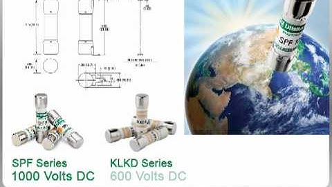 The Littelfuse SPF Solar Fuse - 1000 Volts DC Protection in a 10x38mm Size