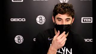 Joe Harris Postgame Nets beat the Lakers on Thursday