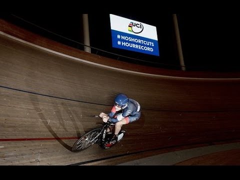 Matthias Brändle next to attack the #UCIHourRecord LIVE on YouTube