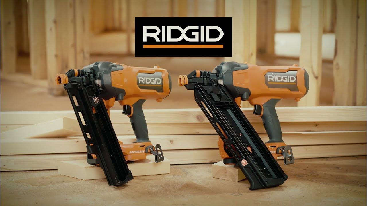 RIDGID 18V Brushless Framing Nailer R09894B & R09895B YouTube