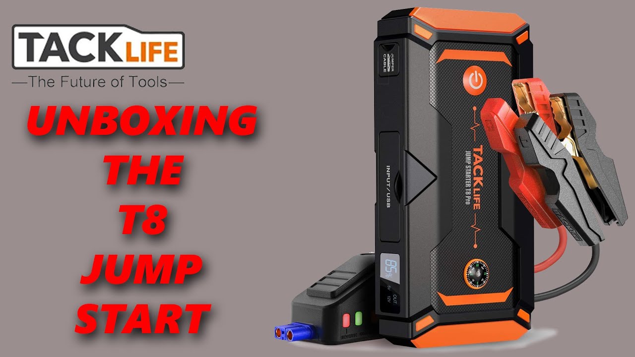 triathlete Touhou Dom TACKLIFE T8 Pro 800A Peak 18000mAh Water-Resistant Car Jump Starter Review  - YouTube