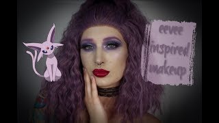 Espeon Inspired Makeup | 9 Way Eeveelution Collab