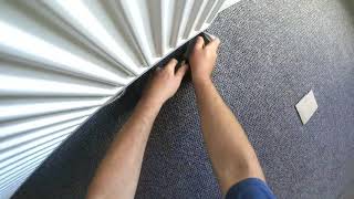 DIY carpet fitting using spray adhesive on existing underlay.