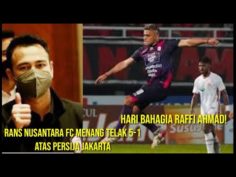 Hari Bahagia Raffi Ahmad Rans Nusantara FC Menang Telak atas Persija, Ronaldinho ke Indonesia!