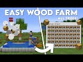 Minecraft easy tree farm tutorial  all wood types  afk