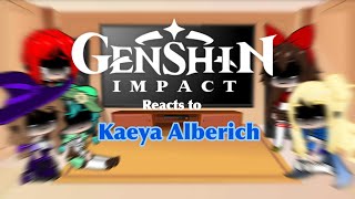 Mondstadt reacts to Kaeya || Angst || Genshin Impact GCRV || Gacha Club ||