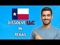 How to dissolve an llc in texas stepbystep tutorial 2024
