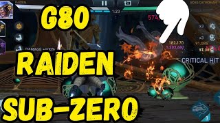 Gear 80 Raiden and Sub Zero in Solo Raid and League Raid in Injustice 2 Mobile Update 5.9 screenshot 1